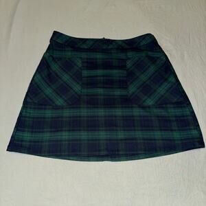 Arizona Jean Co Green/Blue Plaid Mini Skirt Women's Size 11 Gently Used